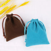 10pcs Jewelry Velvet Drawstring Bag Christmas Party Gift Packaging High Quality Soft Cloth Bag Dust Bag Luxury Pouch