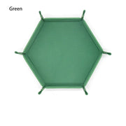 Portable Folding Dice Rolling Tray Set For Rpg Dnd Table Games Pu Leather Velvet Holder Storage Box  Hexagon Coin Square Tray