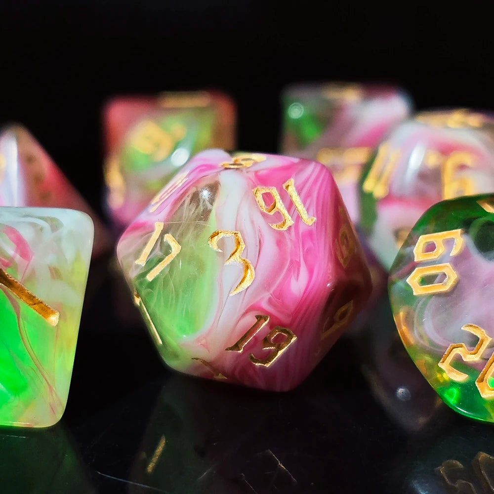 Mineral-Style RPG Dice Set - 7 Piece - Design 10