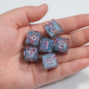 MINI PLANET DND 6pcs D6 Dice Set for TRPG Board Game Resin Dice with Sharp Edges 16mm 6-sided Dice Wholesale Custom
