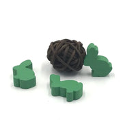 6 Pcs/Set DIY Rabbit Chess Pieces Accessories Wood Games