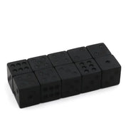 10PCS/SET Non-printed dot black dice for board games and party games Christmas, Halloween, Thanksgiving gifts, game gifts