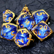 Handmade DND Gift For Board Games Polyhedral Resin DND Dice Set Role Playing Table Game RPG Dice Sharp Edge Dice-Layer13