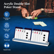 4Pcs Playing Cards Holder Hands-Free Lazy Poker Base Stand Party Cards Easy to Clean Playing Card Rack For Play Board Game