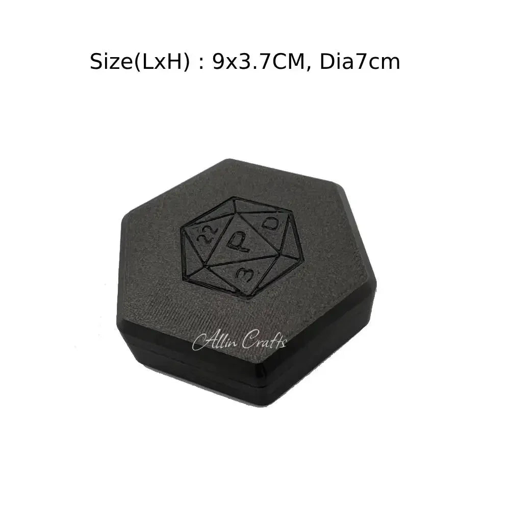 Acrylic Dice Storage Box - Matte Black – 17 Colours to Choose From