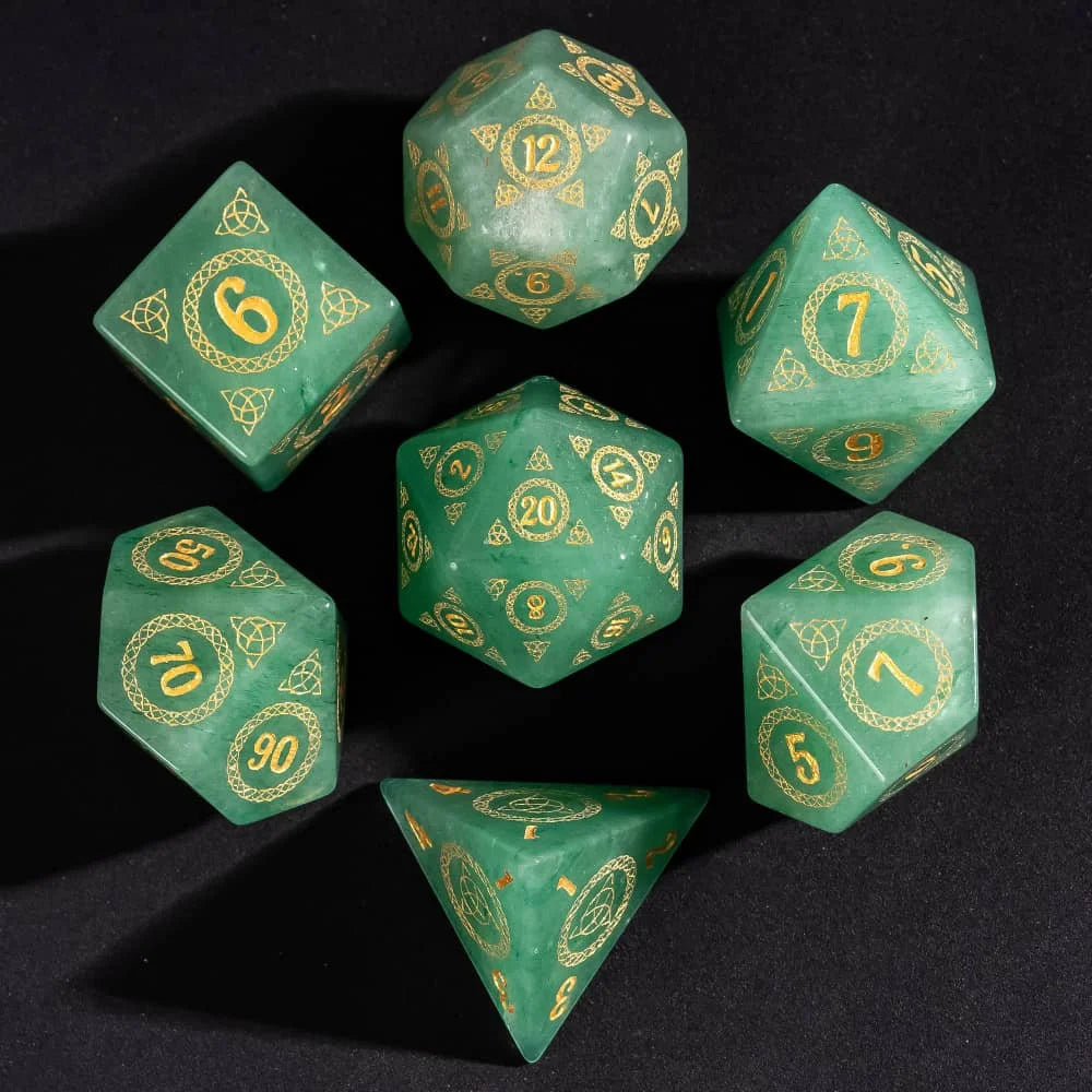 Aventurine RPG Dice Set - 7 Piece