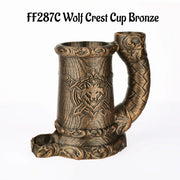 Mug Dice Tower - Druid Wolf Emblem Cup Dice Tower, Accessory for Tabletop RPG, Available in 3 Colors