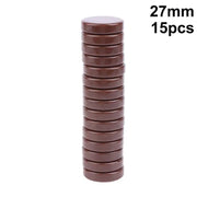 15Pcs Backgammon Draughts 20MM 27MM 32MM Plastic Round Multi Color Western Chess Checkers for Home Table Games