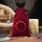 1pc Velvet 14x22cm Large Size Moon Phase Tarots Cards Storage Bag Jewelry Pouch Travel Cosmetic Gift Bag Hand bag Coin Dice bag