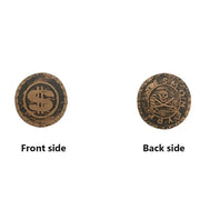 100/200PCS Plastic Pirate Gold Silver Coin Halloween Kids Birthday Party Decoration Fake Coins Game Treasure Hunt arty Supplies