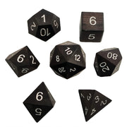 DND Wooden Dice for Board Games, Role-Playing Dice for Dungeons & Dragons D&D Dices Wood Cubes Polyhedral RPG Dices Set D6 D20