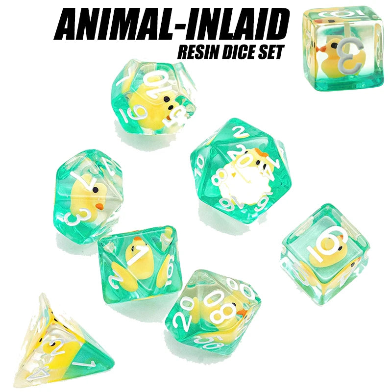 Resin Polyhedral RPG Dice Set