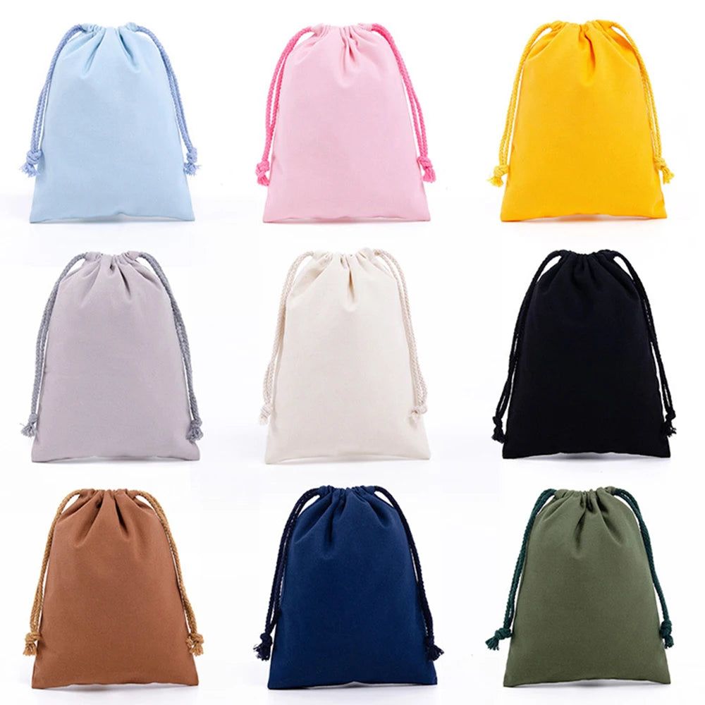 Canvas Drawstring Storage Bag – 18 Colours to Choose From