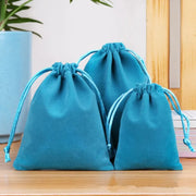 10pcs Jewelry Velvet Drawstring Bag Christmas Party Gift Packaging High Quality Soft Cloth Bag Dust Bag Luxury Pouch