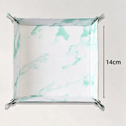Dice Tray Leather Dice Tower for DND MTG Dices Storage Board Game Accessories Foldable Desktop Storage Box Shaped Square Hard