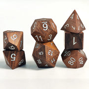 DND Wooden Dice for Board Games, Role-Playing Dice for Dungeons & Dragons D&D Dices Wood Cubes Polyhedral RPG Dices Set D6 D20