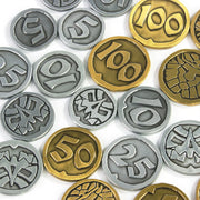 Retro Plating Metal Zinc Alloy Coins High Quality Game Coins Collection Coins 30 Pcs Per Set for Board Game Accessories