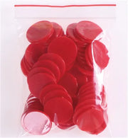 100Pcs/Lot Plastic Poker Chips Casino Bingo Markers Token Fun Family Club Board Games Toy Creative Gift 9 Colours 25mm