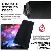 Magnificent Galactic Wizard TCG Playmat Magic Card Mat Stitched Edge Non-Slip Durable Tabletop Playmat Board Game Mat for TCG