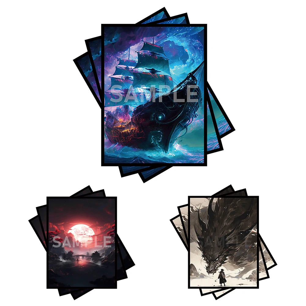 Clear Card Sleeves - 100 Pack - Design 8