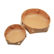 1pc Leather Dice Storage Tray Desktop Organizer For Key Jewelry Cosmetic Storage Box Folding Organizer Home Decor
