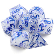 Handmade DND Gift For Board Games Polyhedral Resin DND Dice Set Role Playing Table Game RPG Dice Sharp Edge Dice-Layer13