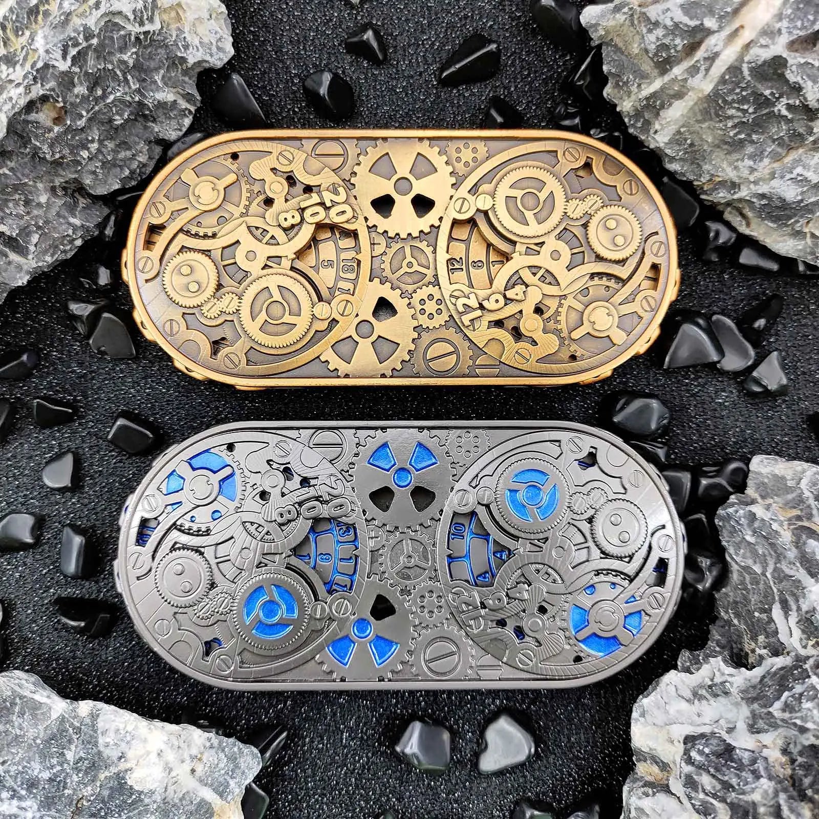 Antique Metal RPG Dice Set - Design 4