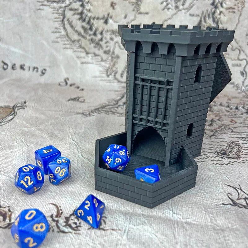 Prison-Themed Dice Tower – 7 Colours to Choose From