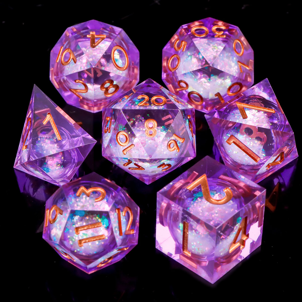 Mineral-Style RPG Dice Set - Design 3