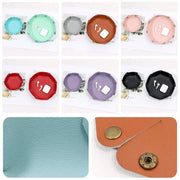 Foldable Dice Hexagonal Tray Box Pu Leather Desktop Storage Box Folding Hexagon Coin Square Tray Dice Game Storage Tray Holder