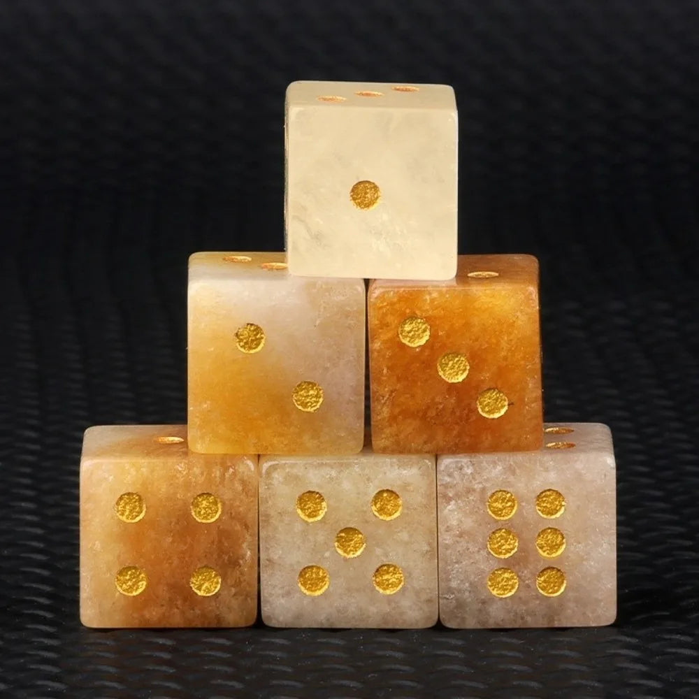 Natural Stone D6 Dice Set
