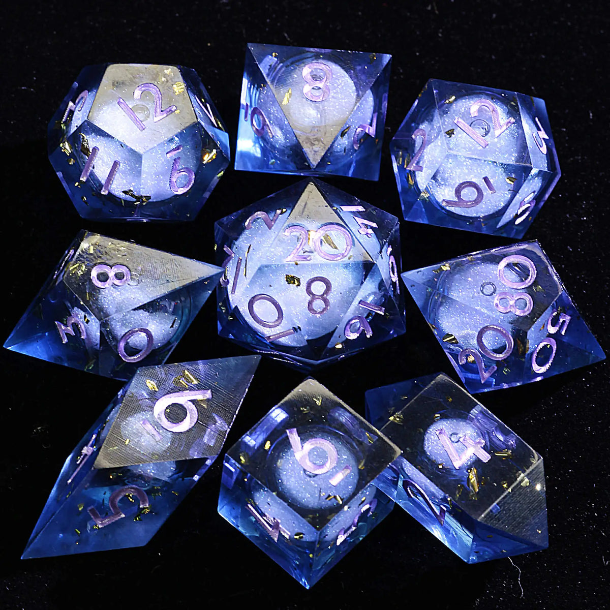Resin Polyhedral RPG Dice Set - Design 2