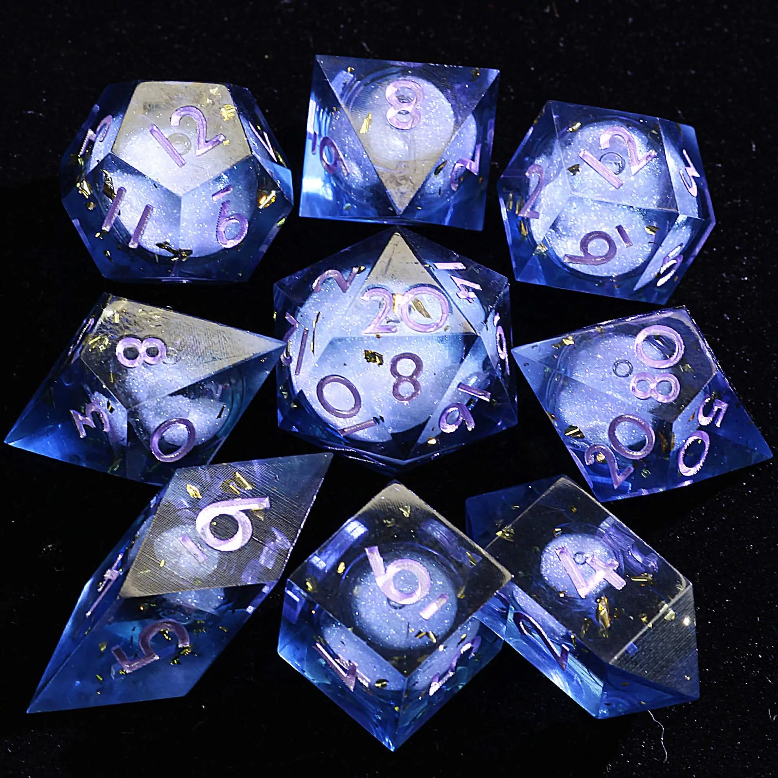 Resin Polyhedral RPG Dice Set - Design 2