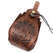 Portable Celtic Patterns DND Dice Bag Tray - Celtic Patterns Drawstring Pouch for D&D RPG Tabletop Games