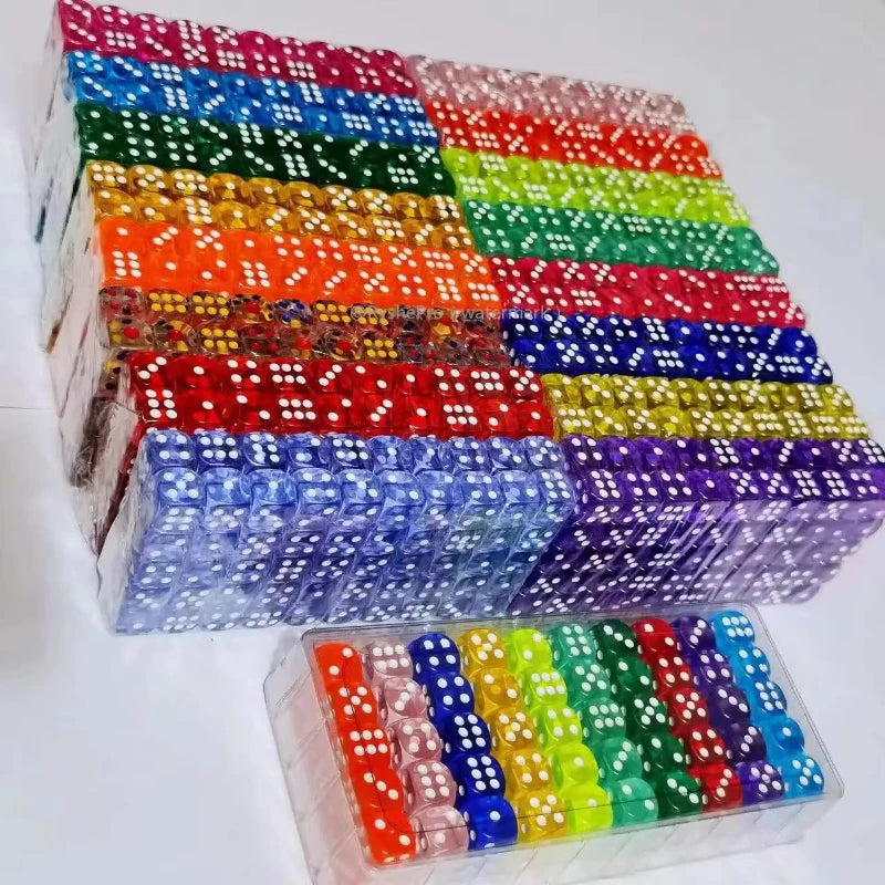 Acrylic D6 Dice Set - 100 Piece