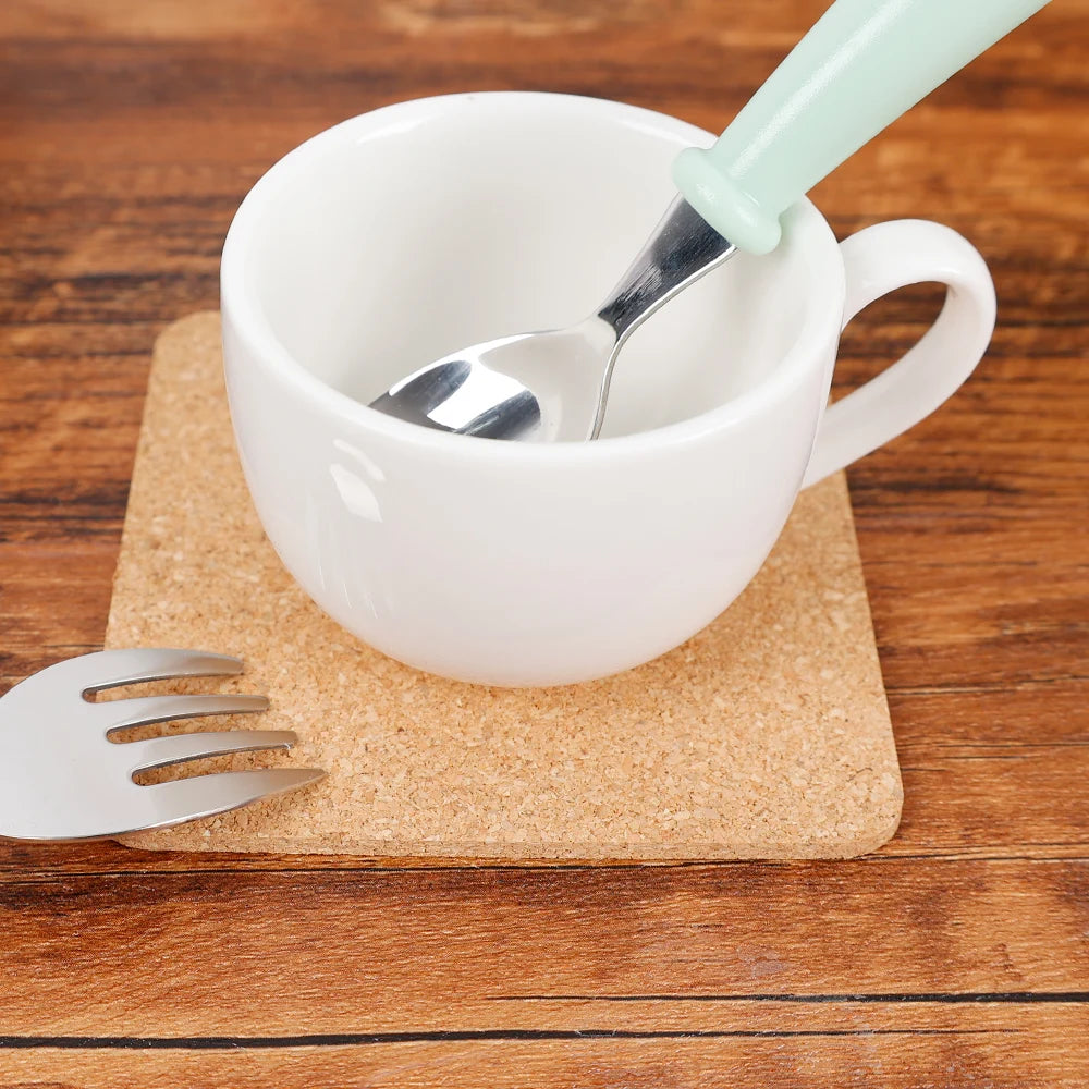 Single square natural cork component mat