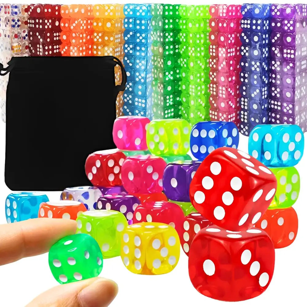 Clear Resin D6 Dice Set - 30 Piece