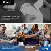 4Pcs Playing Cards Holder Hands-Free Lazy Poker Base Stand Party Cards Easy to Clean Playing Card Rack For Play Board Game