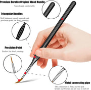 3/6/11/14pcs Micro Detail Miniature Paint Brush Kit for DND Warhammer 40K Scale Model Enamel Fantasy Figurines Paint by Numbers
