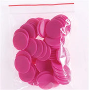 100Pcs/Lot Plastic Poker Chips Casino Bingo Markers Token Fun Family Club Board Games Toy Creative Gift 9 Colours 25mm