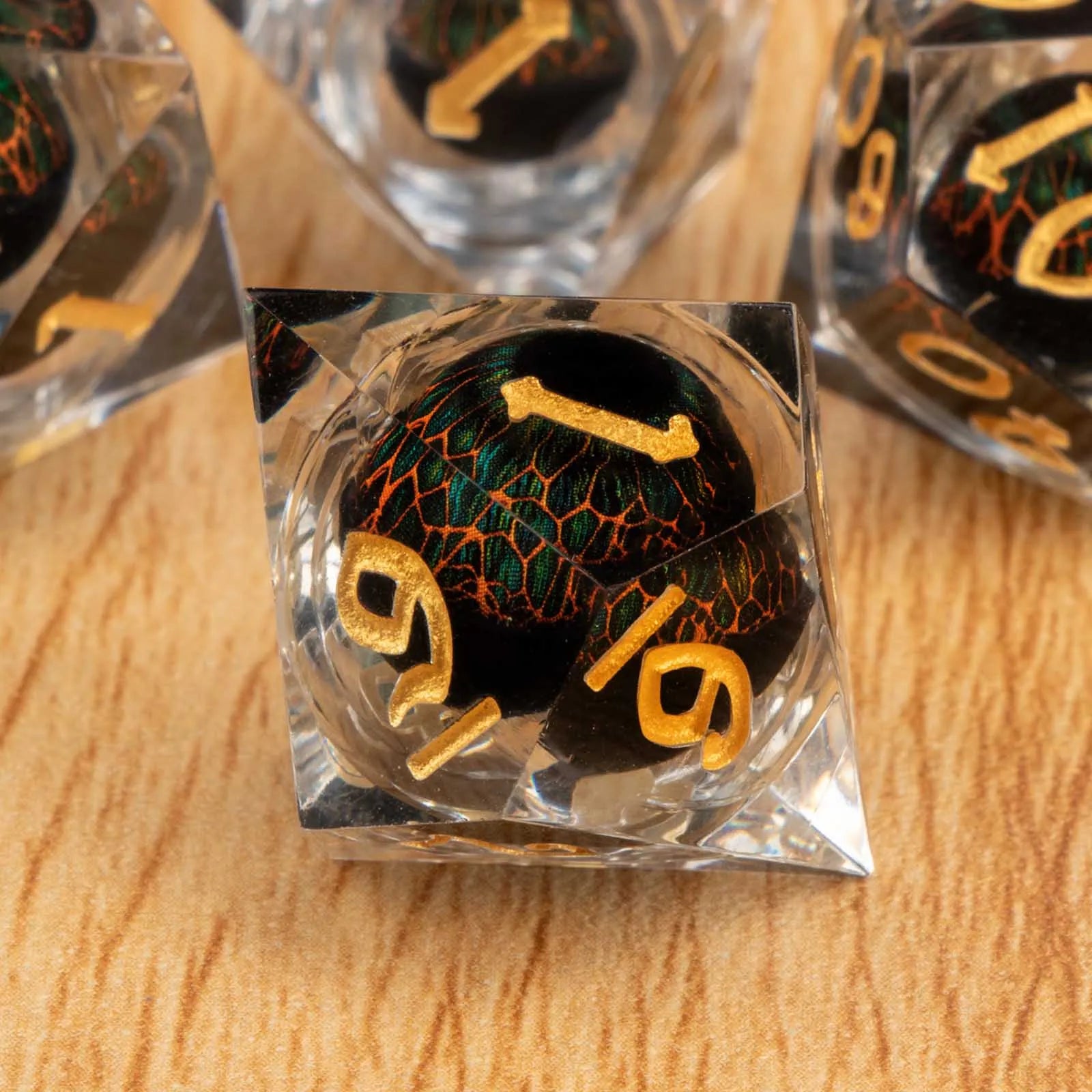 Liquid Core Resin Polyhedral RPG Dice Set