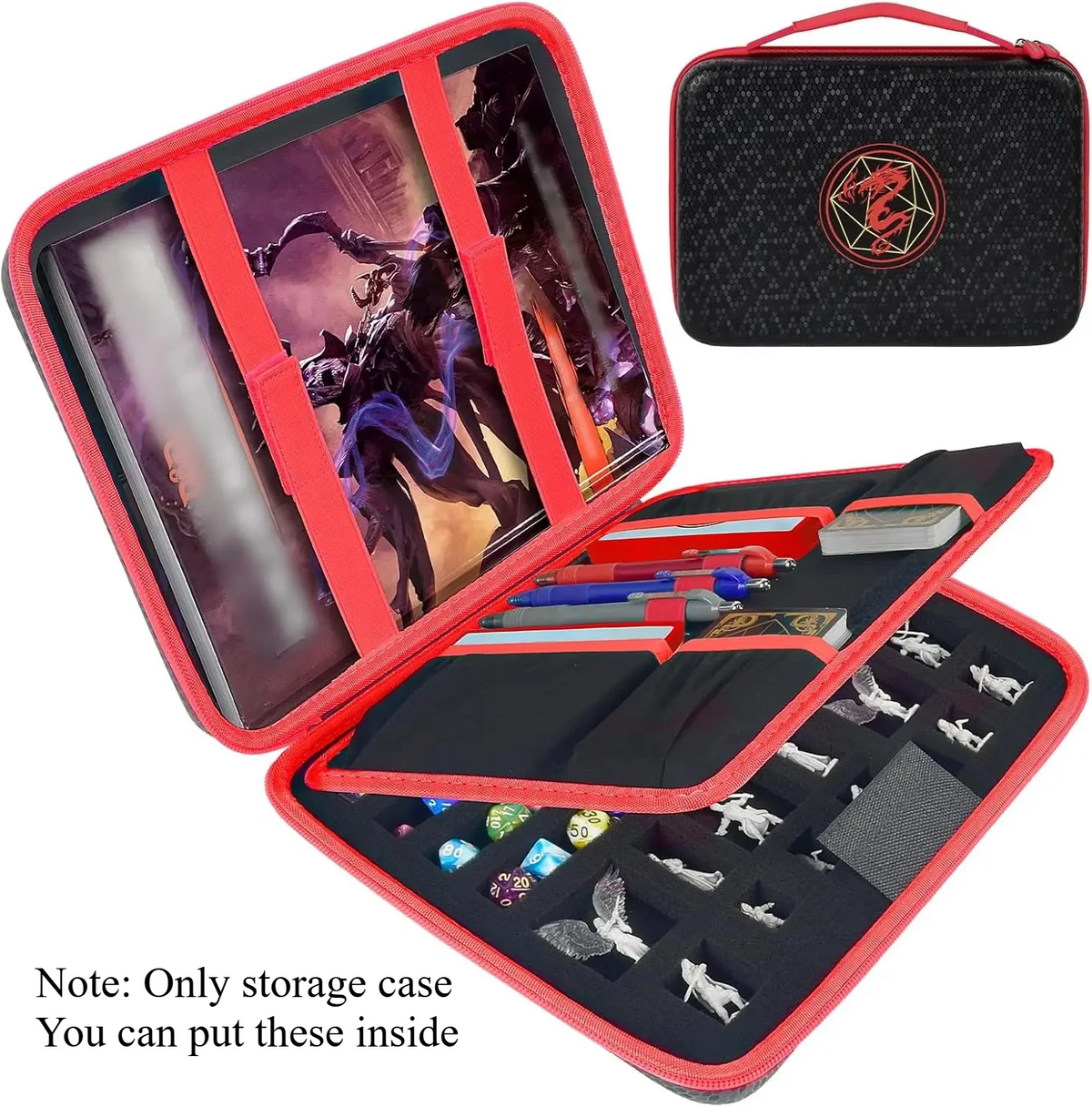DND Dice & Accessory Organiser Case – 3 Colours to Choose From