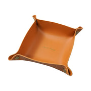 1PC PU Leather Storage Box Desktop Tray Jewelry Cosmetic Phone Key Wallet Coin Basket Folding Storage Case Table Organizer