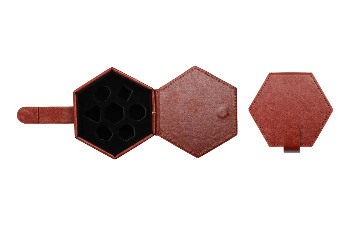PU Hexagon Dice Storage Bag – 3 Colours to Choose From