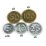Retro Plating Metal Zinc Alloy Coins High Quality Game Coins Collection Coins 30 Pcs Per Set for Board Game Accessories