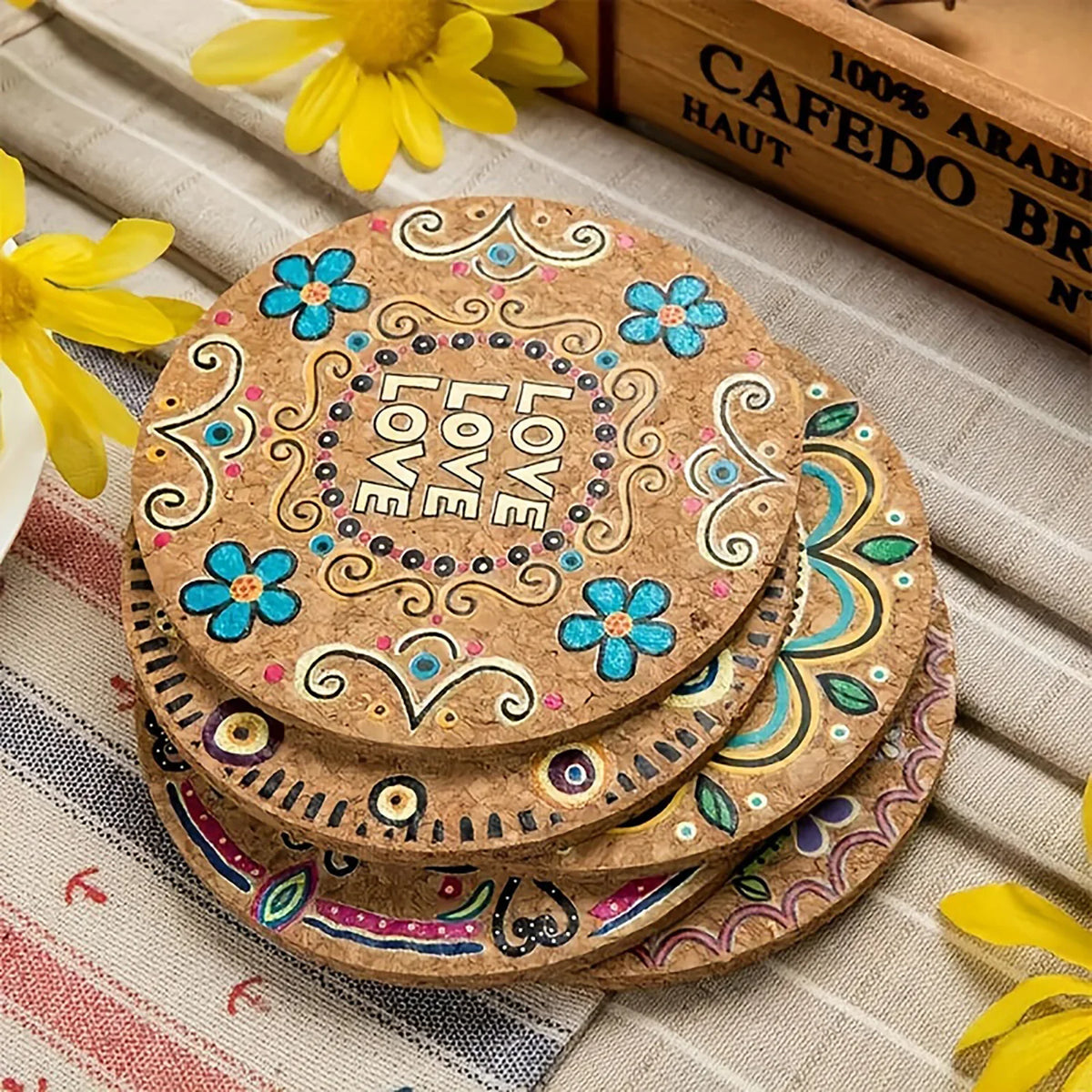 Natural Cork Component Pads - 4 Pack