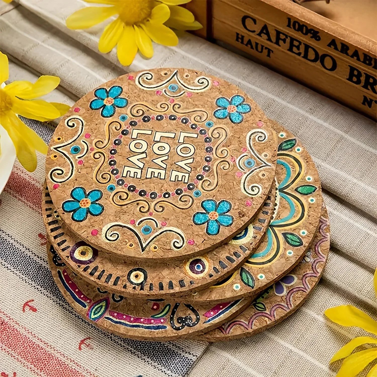 Natural Cork Component Pads - 4 Pack