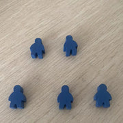 5 pcs/set Humanoid Wooden Chess  Board Game Accessories