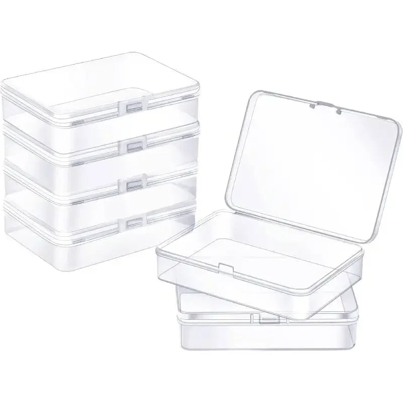 Clear Plastic Deck Box - 5 Pack