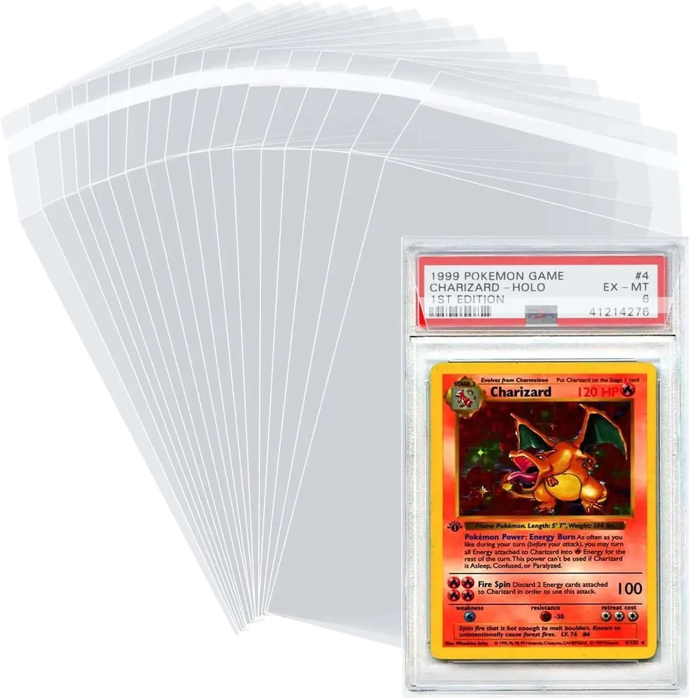 Clear Card Sleeves - 100 Pack - Design 13